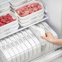 10pcs Reusable Food Storage Container Set, 5 Containers + 5 Lids, Fridge Storage Boxes, Freezer Food Containers With Lids, Stackable, Food Preservation Boxes, Meat Freezer Containers, Fruit Freshness Boxes, Bento Boxes - Multicolor - View 1