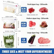 60pcs/50Pcs/45Pcs/25Pcs/15Pcs Assorted Sizes Ziplock Food Storage Bags In Dispenser Box, Leakproof Reusable Seal Bags With Cute Cartoon Prints, Easy-Tear Clear Plastic Food Bags For Snacks Fruits Vegetables Meal Prep Travel Organization - Yellow - View 4