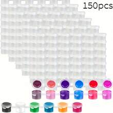174/150/90pcs Empty Paint Cans, 29/25/15pcs Acrylic Mini Paint Containers With Lids, 6pcs Connected Empty Paint Boxes 2cm (0.07oz), Suitable For Students, Exquisite Painting Gift Set - Multicolor - View 13