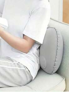 1PC Portable Foldable Inflatable Fabric Pillow,Lightweight Bed Pillow,Foldable Inflatable Pillow,Travel Pillow Camping Pillow,Backpacking,Hiking Camping Essential,Camping Accessories,Camping Gear,Providing Support For The Neck And Lower Back. - Multicolor - View 2