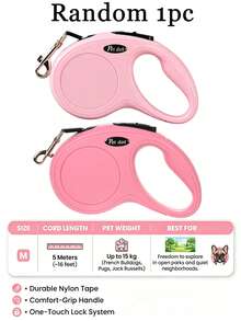 Correa retráctil linda para perro 3M/5M automática extensible cuerda de tracción para pasear cachorros para perros pequeños y medianos gatos accesorios para mascotas - Multicolor - Ver 12