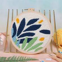 1套成人與初學者刺繡套件，DIY簡單花卉刺繡套組，適合初學者，手工藝術工藝，手工花卉壁掛套組，初學者刺繡室內裝飾套組，適合居家裝飾，節日禮物 - 多款 - 查看 14