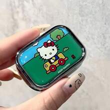 1 buah Kotak Penyimpanan Logam Sanrio Hello Kitty, Kotak Obat Sekat, Kotak Perhiasan Mini Kartun Lucu, Wadah Penyimpanan Kawaii - Satu ukuran cocok untuk semua. - View 4
