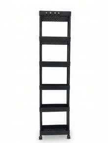 Estante Organizador Multiusos Puraya – Carrito Estrecho con Ruedas para Ahorrar Espacio - Negro - Ver 5