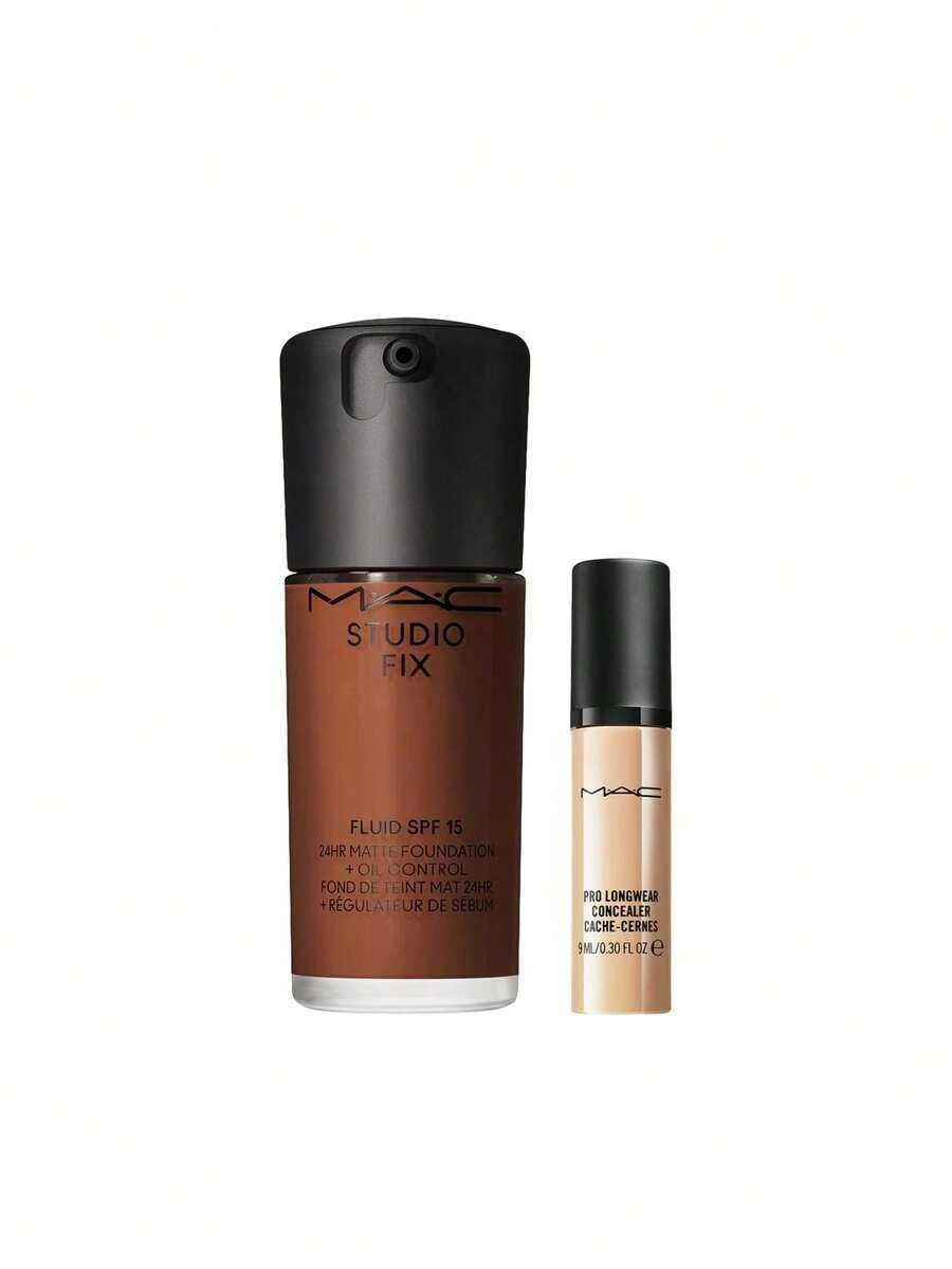 MAC [حزمة] كريم أساس سائل ستوديو فيكس SPF 15 NC63 30 مل + كونسيلر برو لونج وير NC30 9 مل - NC63+NC30 - مشاهدة 1