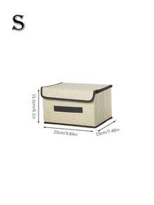 2pcs Set Formaldehyde-Removing Fabric Storage Boxes + Beige Storage Box Set, Foldable Clothing Storage Bin With Transparent Window, Dual-Opening Closet Organizer, Large Capacity Blanket Quilt Sweater Storage Container, Dust-Proof Wardrobe Storage Box, Suitable For Bedroom Home - Multicolor - View 12