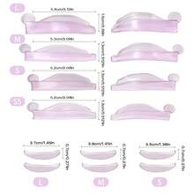New Arrival! 14pcs/7 Sizes Eyelash Lifting Pads, Self-Adhesive Glue-Free Lash Rods, Reusable With Storage Box, Suitable For Lash Salon And DIY Lash Lift, Upper And Lower Lash Lifting Pads For Lash Perming - Multicolor - View 8