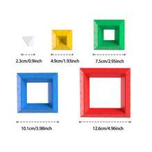 Multi-Shape Stacking Building Blocks Set, Freely Assembleable Geometric Stacking Toys, DIY Versatile Shape Toys, Ideal Interlocking Toys For Children, Helps Cultivate Children's Hands-On Practice And Problem-Solving Habits - Multicolor - View 8