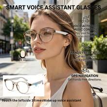 SENBONO Multifunctional Smart Glasses, Translation Glasses, Supports Multi-Language APP Translation, New Unisex Multifunctional Audio Glasses, Built-In Microphone And Speaker, High-Definition Calls And Music Playback, Suitable For Travel And Leisure - View 7