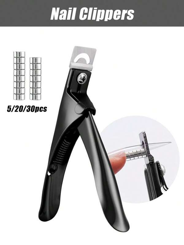 1/2pcs Adjustable Magnetic Stainless Steel Nail Clippers, Includes 20 Small Magnets, Sharp Manicure Pedicure Clippers, Suitable For Crystal Artificial Fake Nails, Professional Nail Care Supplies, Salon Home Use, Women's Gift Christmas Stocking Filler
