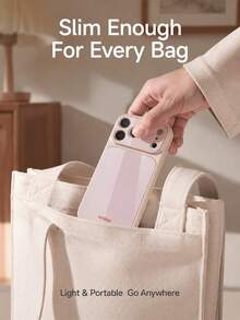 MINISO 官方授權壓克力雙鏡大窗手機殼 1入，情人節簡約純色商務防摔萬用雙層保護，適用 Apple AIR/17ProMax/17Pro/17/15ProMax/15Pro/15Plus/15/XSMax/XR/X/7Plus/7/16ProMax/16Pro/16Plus/16/14ProMax/14Pro/14Plus/14/13ProMax/13Pro/13/12ProMax/12Pro/12/11ProMax/11/15ProMax 系列 - 粉色 - 查看 4
