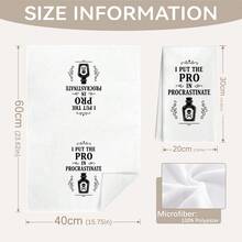 MEMNUN 2件裝哥德風幽默英文標語骷髏藥瓶印花廚房抹布洗碗布 40*60cm/45*70cm 超細纖維現代柔軟吸水抹布 手巾 家居裝飾 廚房裝飾 烹飪烘焙茶巾 廚房配件 可機洗 清潔用品 適用於餐廳廚房 萬聖節節日裝飾與送禮 全季節 - 彩色 - 查看 5
