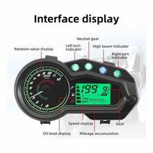 Velocímetro Tablero Instrumento Compatible Italika 150Z 150SZ Medición Precisa Velocidad y Kilometraje Repuesto Original Circulación Diaria Duradero - por defecto - Ver 4