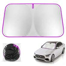 Universal Car Windshield Sun Shade, Thick Heat Insulation Anti-Glare Sun Visor, Foldable Waterproof Sun Shade, Blocks UV Rays, Keeps Car Interior Cool, Easy To Store Summer Car Interior Accessory - A - View 15