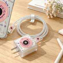 1組海星珊瑚海馬藍色海洋元素Apple充電器保護套，相容Apple 18-20W - 彩色 - 查看 3