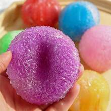 1pc Popular Textured Ball, Voice-Controlled Squeeze Grass Ball, Shapeable Stress Relief Toy - 彩色 - 查看 2