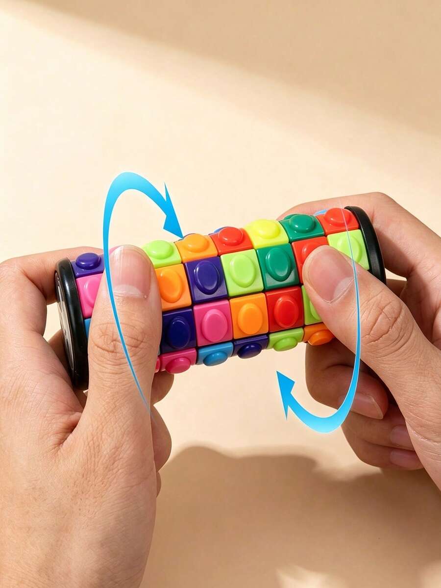 3D Magic Cube Corn Cube Fingertip Cube Cylindrical Cube Personalized High Difficulty 3/5/7 Layer Magic Cube Adult Stress Relief Toy 3D Fingertip Toy Sensory Cube Rubex Magic Cube Sensory Toy Stress Relief Toy Stress Ball - View 1