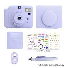 Popoto 6-In-1 Instant Camera Set, Suitable For Instant Mini Double Pack Film, Great As Gift/Birthday/Girlfriend/Outdoor/Party/Wedding (Batteries And Film Not Included) - Purple - View 10