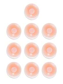 2/6/12pcs Women's Nipple Covers, Reusable Invisible Self-Adhesive Silicone Nipple Covers With Travel Storage Box - Multicolor - View 10
