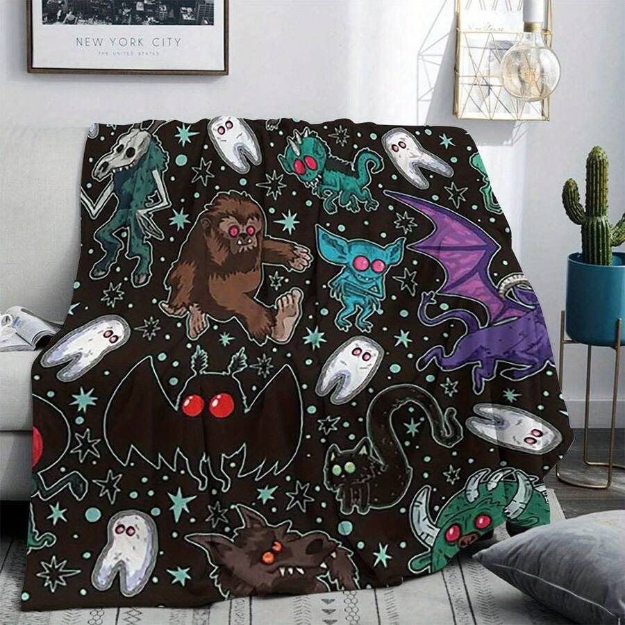 Sofa Blankets, Throw Blankets & Nap Blankets - Black and White - View 1