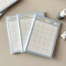 A6 50sheets DCute Self-Discipline Memo Pad, 30 Day Habit Tracker Fitness, Learning, Reading, Check-In Removable Notes Planner - Rectangle - View 5