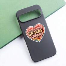 1PC 3Inches Just A Girl Who Needs Her Snacky Snacks Retro Food Humor Sticker, Cute Relatable Quote Design For Laptops, Notebooks, Water Bottles, Cups, Journals, Lockers, Perfect Gift For Students, Teachers, Office Workers, Creatives, And Snack - Multicolor - View 4