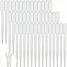 30/100pcs Transparent Plastic Droppers - 3ml Graduated Pipettes And Precision Measuring Tools, Suitable For Essential Oils, Perfumes, Liquids, Laboratory Supplies - Washable, Odorless, Precision Tools, Laboratory Supplies - White - View 8