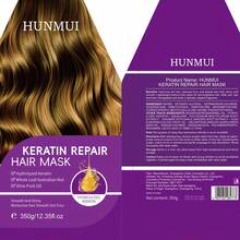 1 Bag Masker Rambut Perbaikan Keratin dengan Minyak Kacang untuk Kondisioner Mendalam Menutrisi Menghaluskan Rambut Rusak dan Mengembang Memberi Kilau untuk Semua Jenis Rambut 350g - kondisioner - View 4