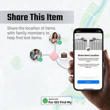 RSH Air Tracker Tracking Tags 4pcs, Smart Bluetooth Tracker, Compatible With Apple Find My APP (IOS Only), Replaceable Battery, Precise Positioning, Suitable For Luggage, Wallet, Backpack, Keys, Smart Tracking Tags - Black - View 9