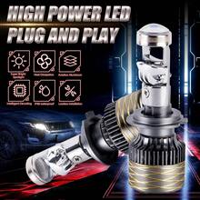 Heyword 2件/1件 2000W H7 H4 H11 LED Mini Lens 車頭燈 9005 9006 HB3 HB4 Canbus Turbo LED 投影燈泡 6000K 汽車/摩托車燈 霧燈 - 6000K 冷白光 - 查看 8