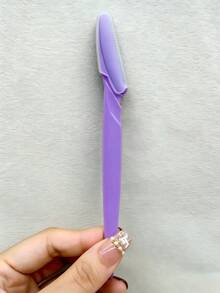 60/12件紫色套組，眉毛修剪器、刮鬍刀、去角質刮毛工具、身體除毛修剪器、臉部與眉毛刮鬍刀套組，長柄刀片附精準保護蓋，女性眉毛修整工具 - 淡紫色 - 查看 3