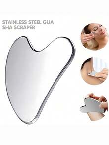 Portable Gua Sha Board Heart Shaped Massager For Men And Women Washable Massage Tool For Travel Fall Home Decor Wedding Room Dorm Camping Birthday Gift Travel Daily Outdoor Back To School Essential Accessory - Multicolor - View 6