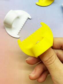 3mm/4mm Dual Spacing Sewing Ruler, Yellow And White Color Options, Plastic Stitching Guide, Even Stitching And Anti-Skew, Beginner Friendly, Suitable For Clothing Hemming And Fabric Crafting - Sewing Room Ruler - View 5