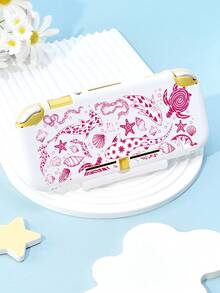 New Switch 2 (2025) Game Accessories, 1pc Pink Underwater Element Pattern Storage Bag For Charger And Data Cable, Compatible With Switch/Switch 2 Game Console Protective Case, Compatible With Switch 2/Switch OLED/Switch NS Battery Version Game Console Storage Bag/Protective Case, Card Box, Dust Cover, Dock, Built-In Stand, Can Store 10 Game Cards, Portable Travel, Anti-Drop Anti-Pressure Game Cartridge Box Controller Bag Accessories - Multicolor - View 12