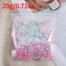 20G Dreamy Candy Color Five-Pointed Star/Heart/Snowflake/Rabbit Shaped Sequins For DIY Drip Glue Resin Filling Material, DIY Sequin Decoration, Jewelry Making Parts - Multicolor - View 11
