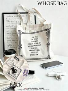 Bruno Bag, The Romantic Bag, Canvas Tote Bag, Gift For The Hooligans, Martians Merch, The Hooligans Band, Silk Stan Bag, The Romantic Secondary Creation Merchandise - Multicolor - View 9