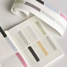 Stiker Indeks Gulung Motif Polkadot Warna Macaron Minimalis Gaya Korea untuk , Aksesori Dekoratif Klasifikasi Album Kartu Foto Perencana Pelajar - A - View 2