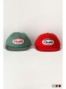 Soft Top Letter Embroidered Baseball Cap Street Retro Flat Brim Hip Hop Baseball Cap Women Small Face Large Head Circumference Retro Embroidered Baseball Cap Autumn/Winter New Large Head Circumference Flat Brim Cap Baseball Cap Small Face - Multicolor - View 6