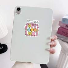 1PC 3Inches Stop Shrinking To Places Youve Outgrown Sticker Motivational Growth Quote Encouragement Decal For Laptops Water Bottles Notebooks Cups Journals Lockers For Students Teachers Office Workers Creatives And Anyone Healing - A - View 3