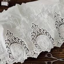 1 Yard Hollow Lace Trim 35cm Wide Sewing Accessories DIY Garment Decoration - Multicolor - View 5