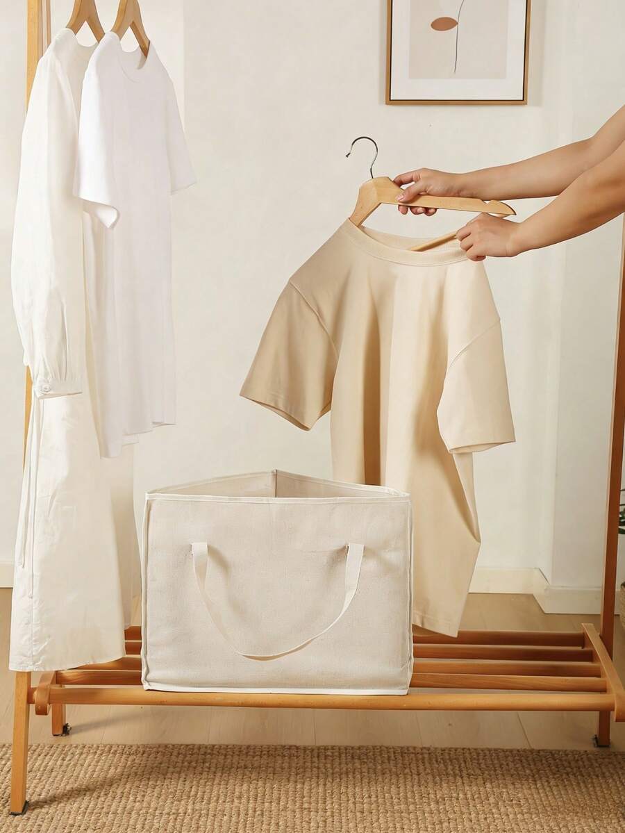 1pc Triangular Design Storage Bag For Approximately 40 Hangers,With Support Pad At The Bottom,Suitable For Home Wardrobe Storage And Hanger Storage