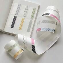 Stiker Indeks Gulung Motif Polkadot Warna Macaron Minimalis Gaya Korea untuk , Aksesori Dekoratif Klasifikasi Album Kartu Foto Perencana Pelajar - A - View 7