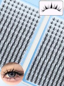 320 Pieces Of Card-Type Breathable False Eyelashes, Easy For DIY, Can Be Extended By 10 To 16 Millimeters. C-Shaped Curled, With A Clear And Moist Makeup Effect. Cartoon-Style Eyelashes, Triple Fish Tail Eyelashes And 3D Segmented False Eyelashes. - C - View 6