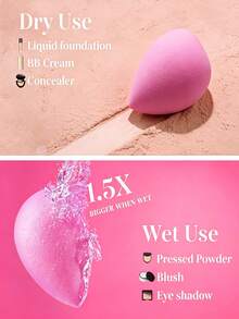 5pcs Makeup Sponge Set, Includes Cloud-Shaped Cartoon Powder Puff, Mini Makeup Sponge, Finger Cushion Powder Puff And Portable Fruit Makeup Powder Puff, Dual-Use Dry And Wet Multi-Function Makeup Tools, Suitable For Beginners And Students, Ideal Gift Choice - Multicolor - View 5