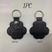 1pc Pet Paw Print & Fur Memorial Keychain Pendant, Leather Material, Long Lasting, Personalized Pet Fur Storage Bag, Pet Memorial Gift For Dog/Cat Lovers, Pet Loss Memorial Pendant - one-size - View 14