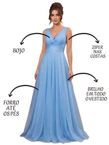 Grife Velasco Women Party Dresses - 淺藍色 - 查看 3