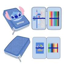 CERDÁ LIFE'S LITTLE MOMENTS Stitch School Pack With 23 Cm Backpack, Pencil Case, And Stickers, All Ready For School - Blue - View 8