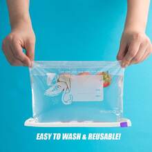 60pcs/50Pcs/45Pcs/25Pcs/15Pcs Assorted Sizes Ziplock Food Storage Bags In Dispenser Box, Leakproof Reusable Seal Bags With Cute Cartoon Prints, Easy-Tear Clear Plastic Food Bags For Snacks Fruits Vegetables Meal Prep Travel Organization - Yellow - View 7