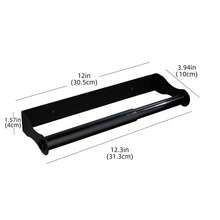 Multifunctional Wall Mount Tissue Roll Holder Available In Long And Short Sizes, Under-Cabinet Hanging Rack For Kitchen Paper Towels And Bath Towels. Versatile Storage Organizer For Kitchen Counter And Bathroom Restroom Space. - Multicolor - View 14