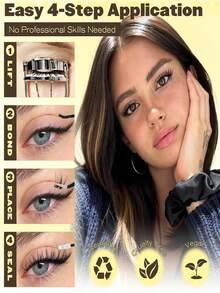 120 Clusters Spider Breeze Eyelash Clusters DD Curl Natural Eyelash Clusters Wispy Cluster Eyelash Extensions 10-16mm Breeze Venus Eyelash Clusters Invisible Band Kim K Style Eyelash Extensions - LD - View 6